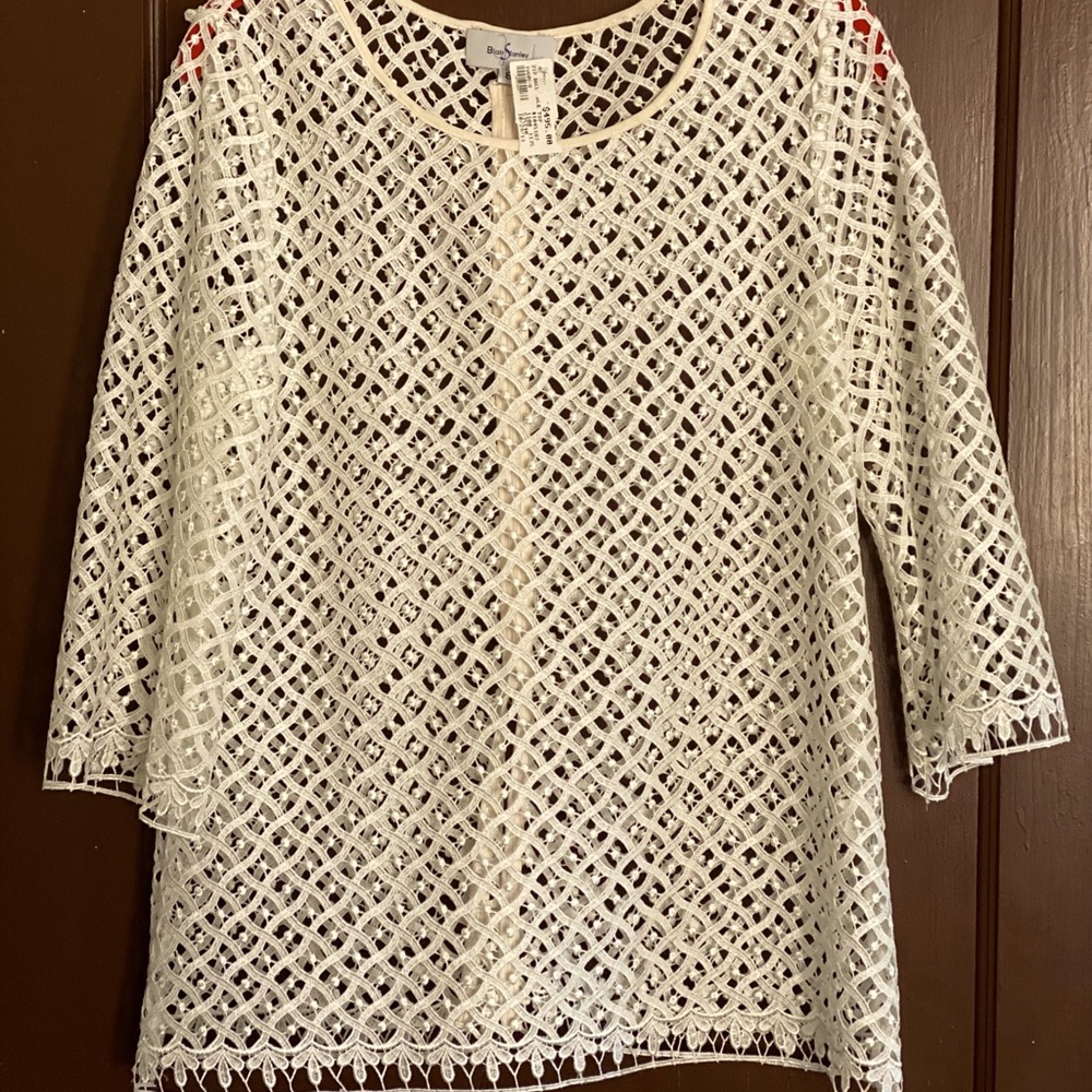 Blair Stanley zip back lace top NWT